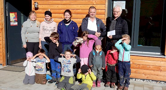 Spende für den Waldkindergarten Zachenberg