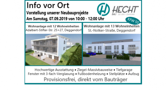 Infoveranstaltung am 07.09.2019 in Deggendorf